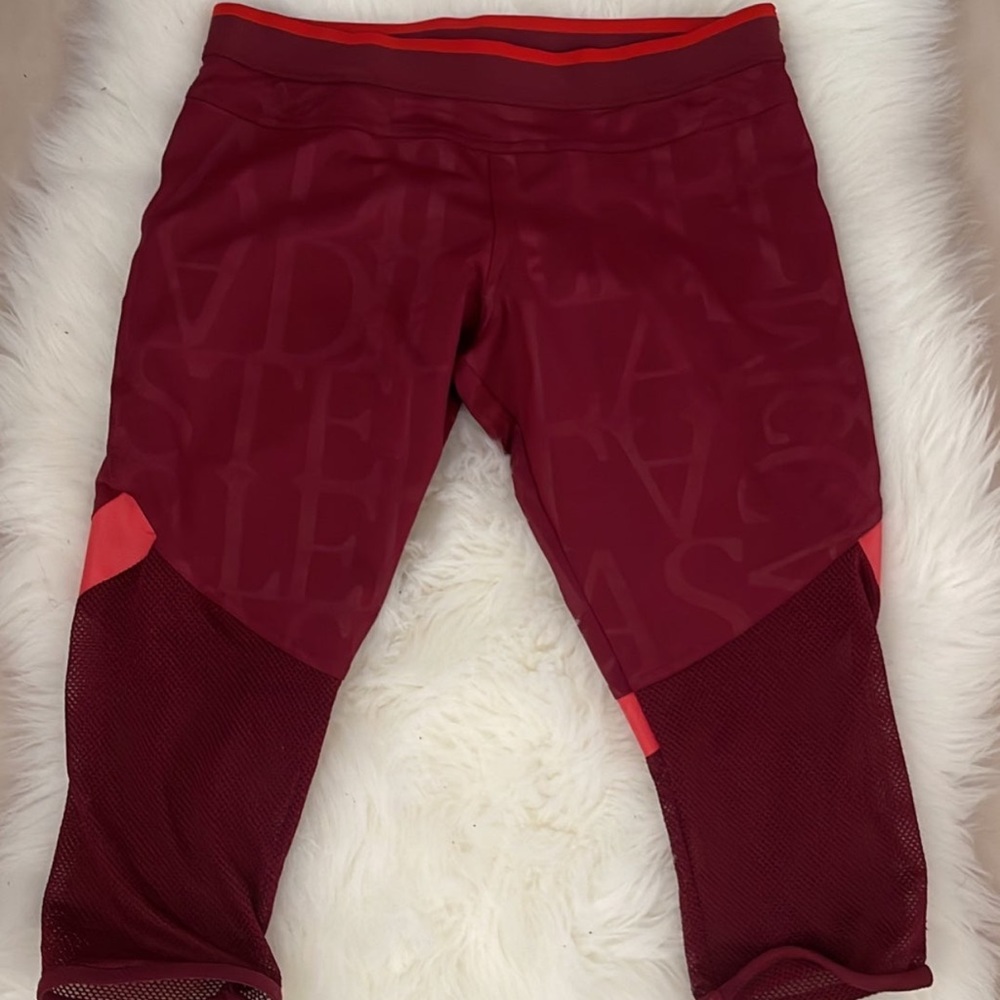 Stella Mccartney Adidas Leggings S Maroon Capri